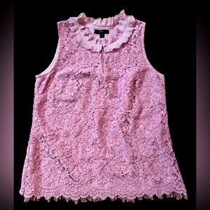 J. Crew pastel lace lined sleeveless top in Lavender